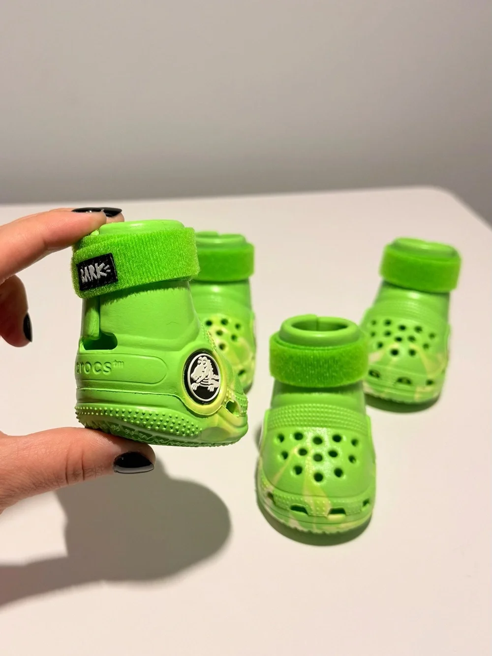 Crocs Shoes For Dogs - Green Slime - Small